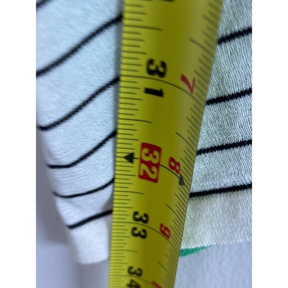 Diane Von Furstenberg Orange & Multicolor Striped Crewneck Tank Dress Size S - Picture 7 of 8